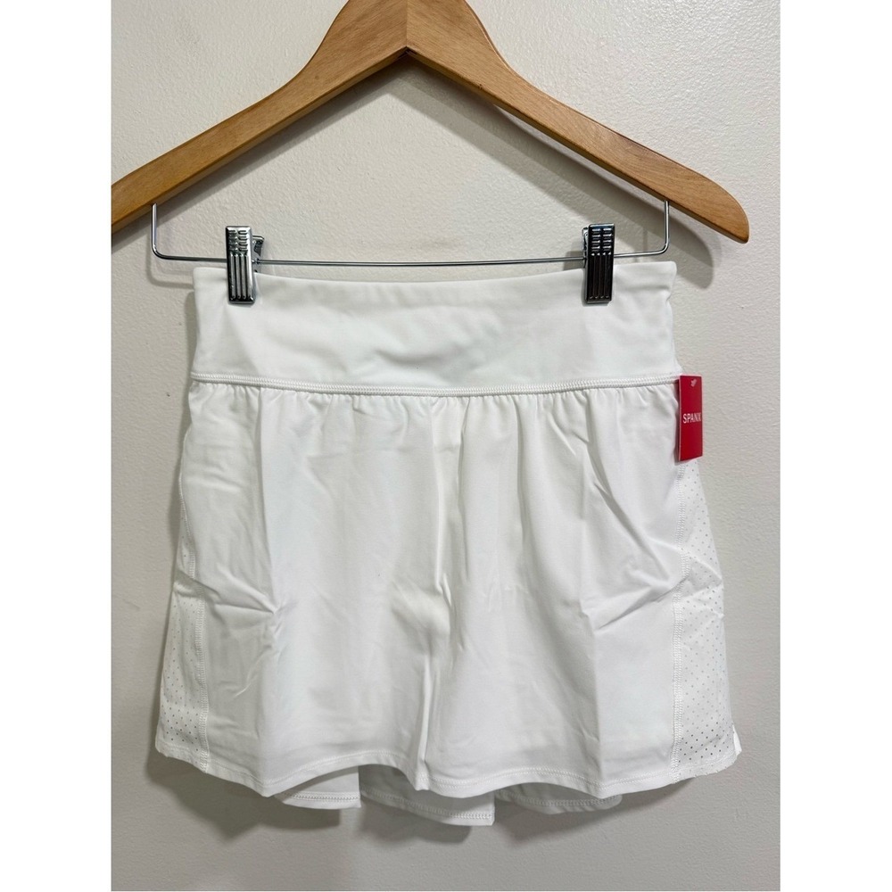 Spanks Get Moving Booty Boost 14" Skort White Size S Style #50196R
